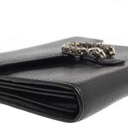 Gucci Black Leather Dionysus Wallet On Chain           