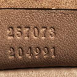 Pre Owned Gucci Beige Microguccissima Patent Leather Broadway Clutch