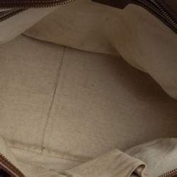 Pre Owned حقيبة يد غوتشي بري كانفاس جي جي بني وجلد