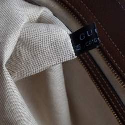 Pre Owned حقيبة يد غوتشي بري كانفاس جي جي بني وجلد