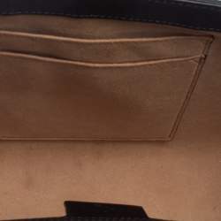 Pre Owned Gucci Black Guccissima Leather Medium Padlock Shoulder Bag