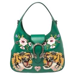 Gucci Dionysus Tiger Head Leather Chain Shoulder Messenger Bag Mini Classic  in Green
