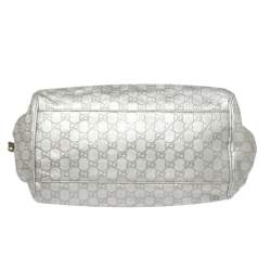 Pre Owned Gucci Grey Guccissima Leather Medium Sukey Boston Bag