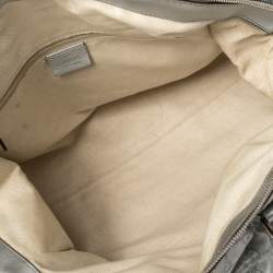 Pre Owned Gucci Grey Guccissima Leather Medium Sukey Boston Bag