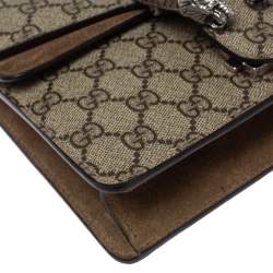 مملوكة مسبقًا Gucci Beige GG Supreme Canvas and Suede Mini Dionysus Shoulder Bag
