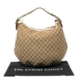 Pre Owned حقيبة غوتشي بيلهام كانفاس وجلد جي جي بيج