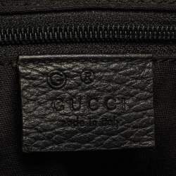 مملوكة مسبقًا Gucci Black GG Nylon and Leather Medium Princy Tote