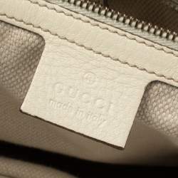 Pre Owned Gucci  Beige/Cream GG Canvas and Leather Diana Bamboo Tote