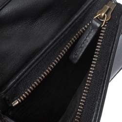 مملوكة مسبقًا Gucci Black Leather GG Marmont Wallet