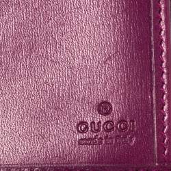 مملوكة مسبقًا Gucci Purple Python Flap Wallet