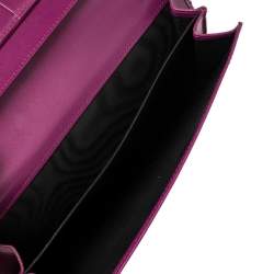 مملوكة مسبقًا Gucci Purple Python Flap Wallet