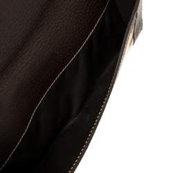 Pre Owned Gucci Beige/Brown GG Canvas and Leather Continental Wallet