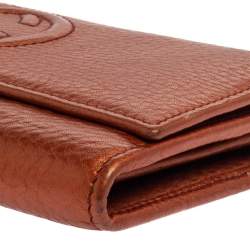 Pre Owned محفظة غوتشي سوهو كونتينينتال جلد نحاسي ميتاليك 