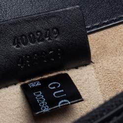 Pre Owned حقيبة كتف غوتشي أن واي يانكيز ديونسوس صغيرة جلد ثعبان وكانفاس سوبريم جي جي مطرزة بيج