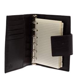 Pre Owned Gucci Beige GG Canvas and Leather Web Agenda Planner