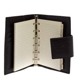 Pre Owned Gucci Beige GG Canvas and Leather Web Agenda Planner