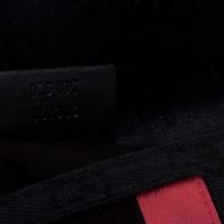Gucci Black/Pink GG Canvas, Satin and Leather Small Limited Edition Tom Ford Horsebit Web Chain Clutch