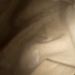 مملوكة مسبقًا Gucci Beige/Red GG Canvas and Leather Medium Sukey Hobo