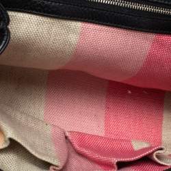 مملوكة مسبقًا حقيبة غوتشي يد علوية ديلي بامبو جلد صغيرة سوداء