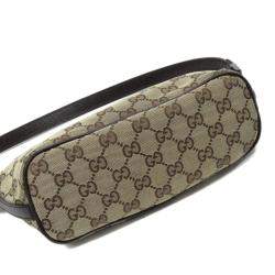 مملوكة مسبقًا Gucci Beige/Brown GG Canvas Web Boat Baguette Bag