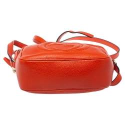 Gucci Orange Leather Soho Disco Shoulder Bag