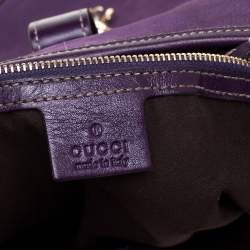 Gucci Purple Suede And Leather Embellished Large Jackie O’ Bouvier Hobo 