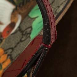 Pre Owned حقيبة يد غوتشي تيان غاردن جلد وكانفاس سوبريم جي جي متعددة الألوان