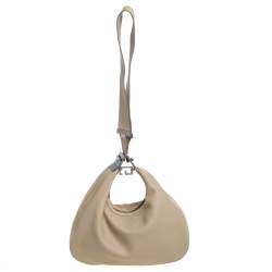 Pre Owned Gucci Cream White Leather Vintage Hobo
