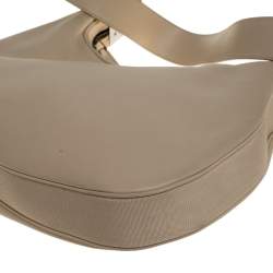 Pre Owned Gucci Cream White Leather Vintage Hobo