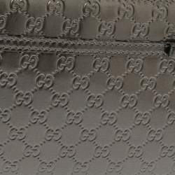 Gucci Grey Microguccissima Patent Leather Nice Candy Shine Zip Around Wallet