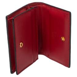 مملوكة مسبقًا حافظة بطاقات غوتشي بلومز كانفاس سوبريم GG وردية/ بيج