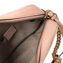 Pre Owned حقيبة كروس كاميرا غوتشي مارمونت جي جي جلد وردي