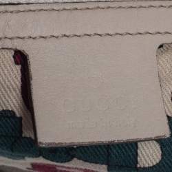 Pre Owned حقيبة غوتشي جاكي O جلد غوتشيسيما بيج