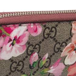 Pre Owned Gucci Multicolor GG Supreme Blooms Canvas Card Case