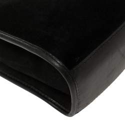 Pre Owned Gucci Black Leather and Suede Bardot Hobo