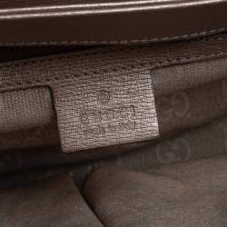 Pre Owned حقيبة كتف غوتشي بريت بيت جلد ذهبي فاتح قلاب