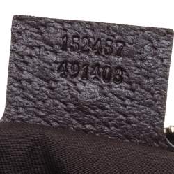 Pre Owned Gucci Beige/Brown GG Canvas and Leather Charmy Boston Bag