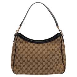 Pre Owned حقيبة غوتشي كانفاس جي جي بيج ويب