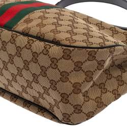 Pre Owned حقيبة غوتشي كانفاس جي جي بيج ويب