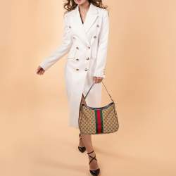 Pre Owned حقيبة غوتشي كانفاس جي جي بيج ويب