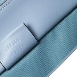 Pre Owned Gucci Beige/Blue GG Supreme Canvas and Leather Diaper Bag