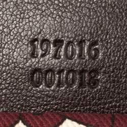 Pre Owned حقيبة غوتشي هيستريا جلد غوتشيسيما بني كبيرة