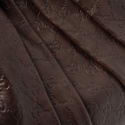 Pre Owned حقيبة غوتشي هيستريا جلد غوتشيسيما بني كبيرة