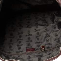 مملوكة مسبقًا Gucci Dark Burgundy Leather Braided Strap Shoulder Bag