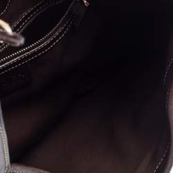 ممل�وكة مسبقًا Gucci Brown/Cream Horsebit Print Canvas and Leather Jackie O Hobo