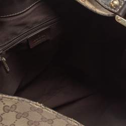 Pre Owned حقيبة غوتشي ويب نيو ليديز متوسطة كانفاس GG عاجية/ بيج