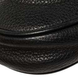 Pre Owned حقيبة كروس غوتشي سوهو ديسكو صغيرة سلسلة جلد أسود