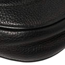 Pre Owned حقيبة كروس غوتشي سوهو ديسكو صغيرة سلسلة جلد أسود