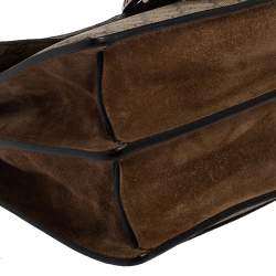 Pre Owned Gucci Beige/Brown GG Supreme Canvas and Suede Medium Dionysus Shoulder Bag