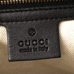 مملوكة مسبقًا Gucci Black Micro Guccissima Leather Nice Satchel